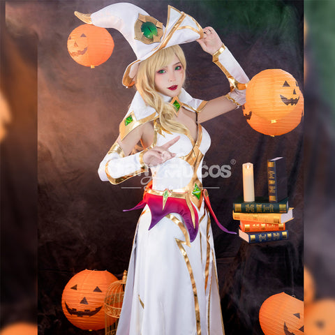 【In Stock】Game League of Legends Cosplay Prestige Bewitching Morgana Cosplay Costume