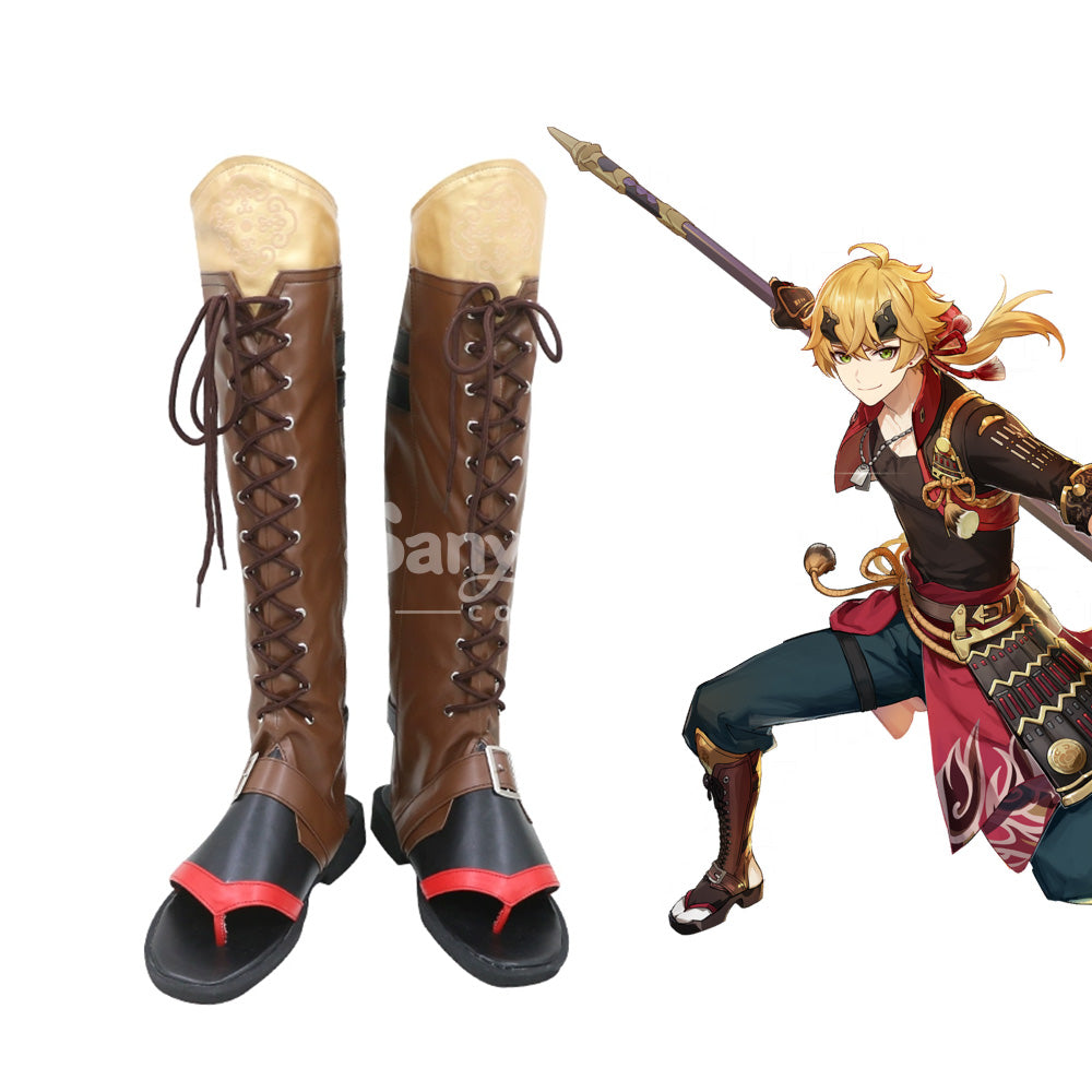 【In Stock】Game Genshin Impact Cosplay Thoma Cosplay Shoes