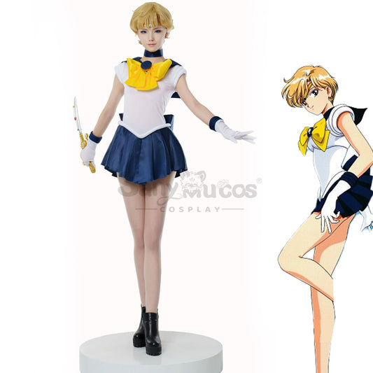 【In Stock】Anime Sailor Moon Cosplay Sailor Uranus Haruka Tenou Battle Suit Cosplay Costume Premium Edition 1000