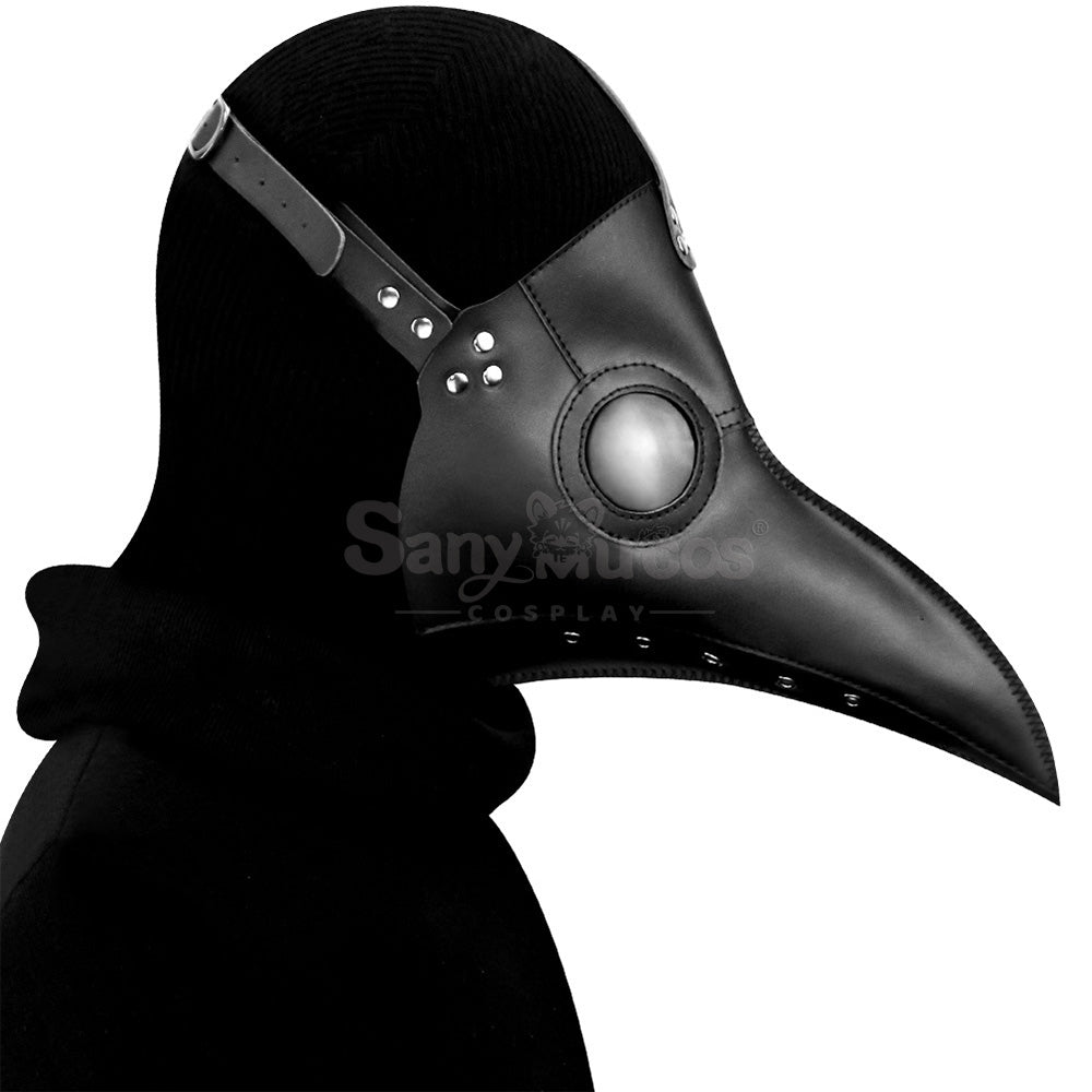 Halloween Cosplay Medieval Black Death Doctor Black Mask Cosplay Prop
