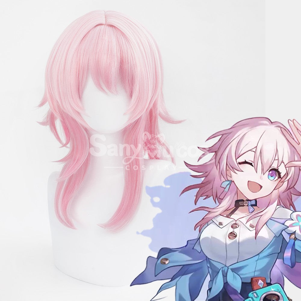 【In Stock】Game Honkai: Star Rail Cosplay Astral Express March 7th Cosplay Wig