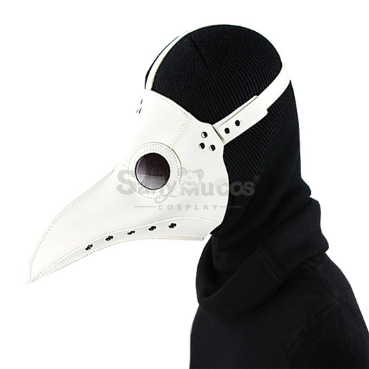 Halloween Cosplay Medieval Black Death Doctor White Mask Cosplay Prop 1000