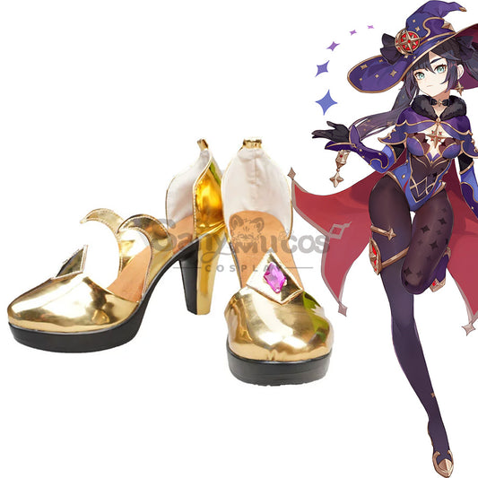 【In Stock】Game Genshin Impact Cosplay Mona Cosplay Shoes 1000