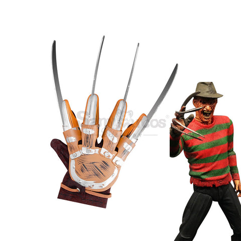 Movie A Nightmare on Elm Street Cosplay  Freddy Krueger Gloves Cosplay Prop
