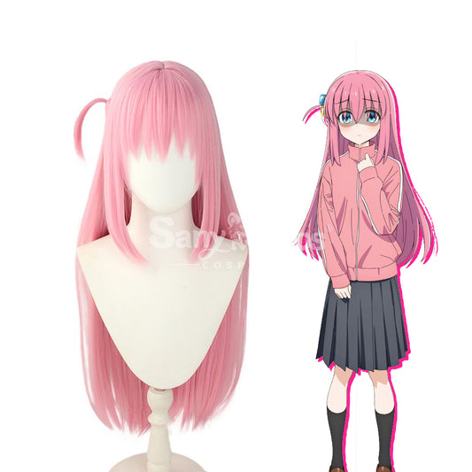 【In Stock】Comics Bocchi The Rock Cosplay Gotoh Hitori Pink Long Cosplay Wig 1000