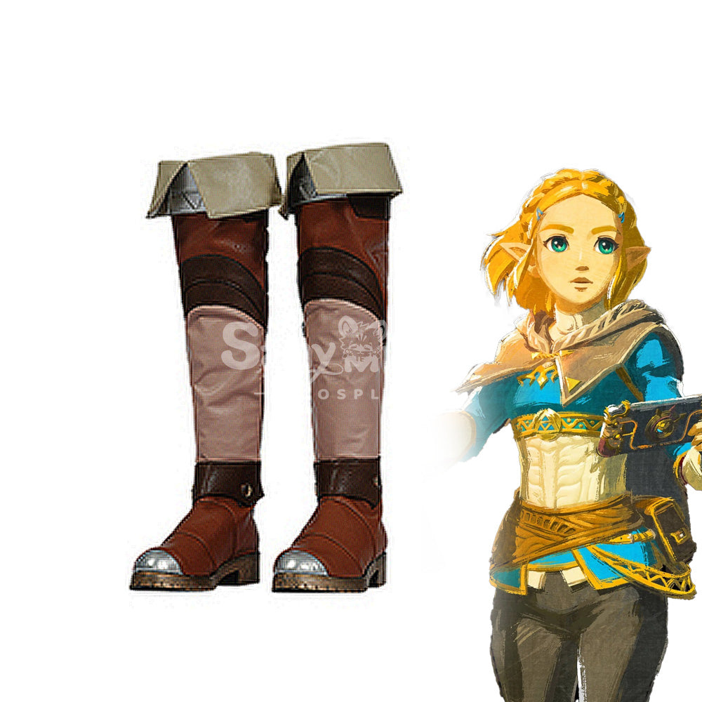 【In Stock】Game The Legend of Zelda Cosplay Princess Zelda Cosplay Shoes