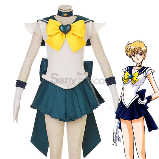 【In Stock】Anime Sailor Moon SuperS Cosplay Sailor Uranus Haruka Tenou Battle Suit Cosplay Costume 1000
