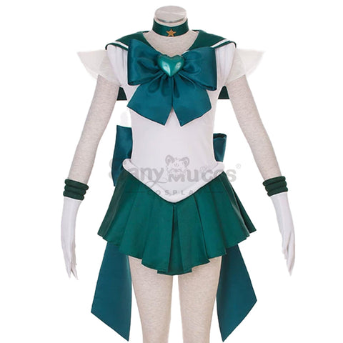 【In Stock】Anime Sailor Moon SuperS Cosplay Sailor Neptune Michiru Kaiou Battle Suit Cosplay Costume