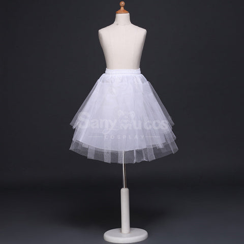 【In Stock】General Lolita Dress Petticoat Pannier Crinoline Bustle Cosplay Accessory Propp White