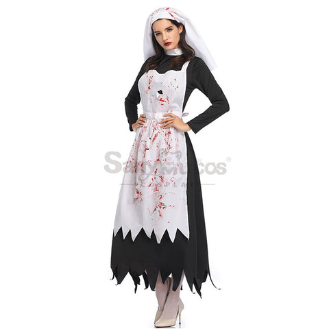 【In Stock】Halloween Cosplay Maid Ghost Wife Cosplay Maid Costume