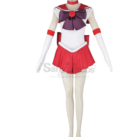 【In Stock】Anime Sailor Moon Cosplay Sailor Mars Rei Hino Battle Suit Cosplay Costume