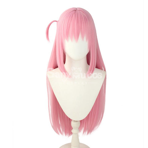 【In Stock】Comics Bocchi The Rock Cosplay Gotoh Hitori Pink Long Cosplay Wig