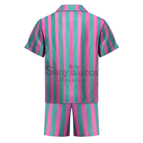 【In Stock】Movie Barbie Cosplay Ken Striped Shirt Cosplay Costume