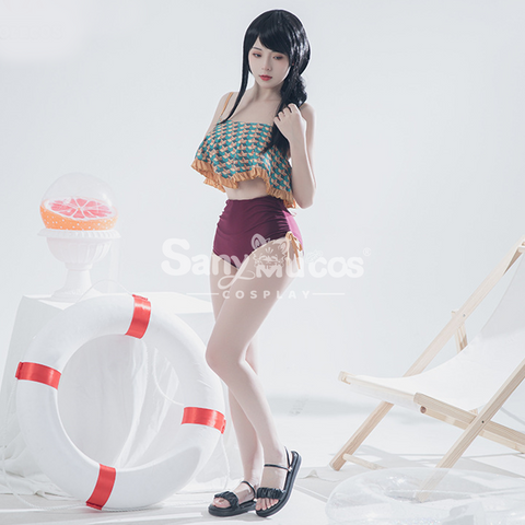 【In Stock】Game Demon Slayer Tomioka Giyuu Derivative Swimsuits for Women Swimwear Sexy Bathing Suit Bikini Sets