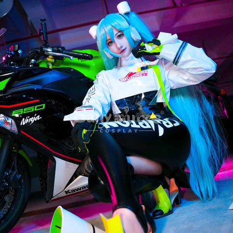 【In Stock】Vocaloid Hatsune Miku Cosplay Racing Miku Cosplay Costume