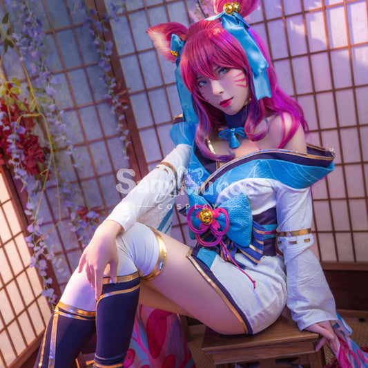【In Stock】Game League of Legends Cosplay Spirit Blossom Ahri Cosplay Costume 1000