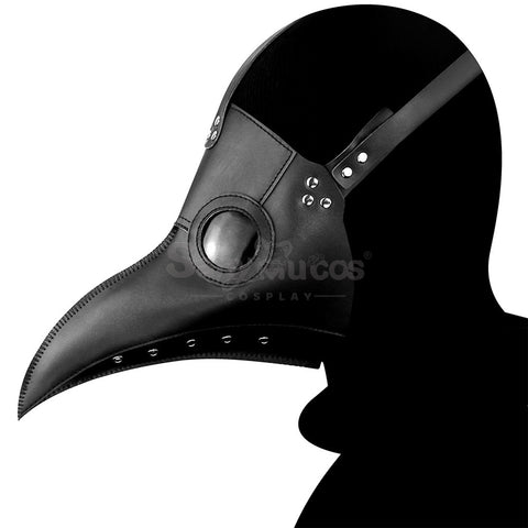 Halloween Cosplay Medieval Black Death Doctor Black Mask Cosplay Prop