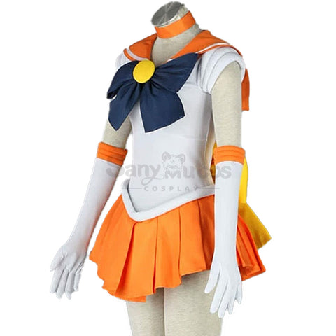 【In Stock】Anime Sailor Moon Cosplay Sailor Venus Minako Aino Battle Suit Cosplay Costume