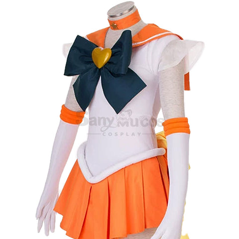 【In Stock】Anime Sailor Moon SuperS Cosplay Sailor Venus Minako Aino Battle Suit Cosplay Costume