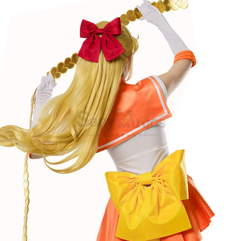 【In Stock】Anime Sailor Moon Cosplay Sailor Venus Minako Aino Battle Suit Cosplay Costume Premium Edition