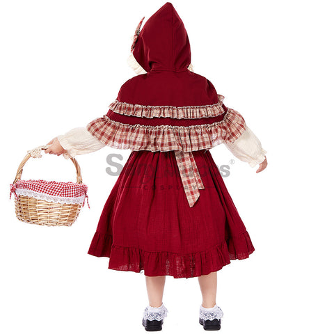 【In Stock】Christmas/Halloween Cosplay Lolita Red Riding Hood Cosplay Costume Kid Size