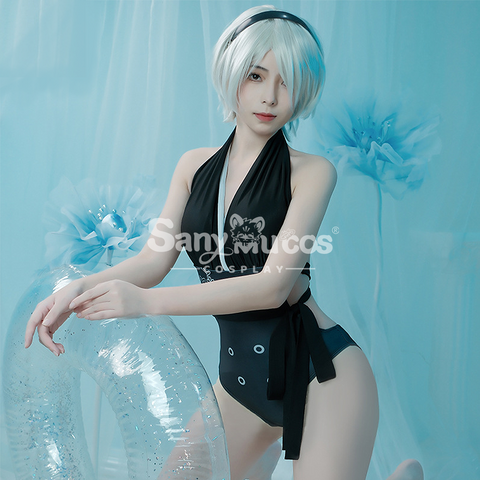 【In Stock】NieR:Automata YoRHa No. 2 Type B Derivative Swimsuits for Women Swimwear Sexy Bathing Suit Bikini Sets
