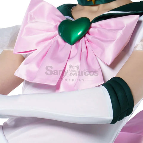 【In Stock】Anime Sailor Moon SuperS Cosplay Sailor Jupiter Makoto Kino Battle Suit Cosplay Costume Premium Edition