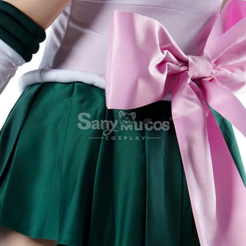 【In Stock】Anime Sailor Moon SuperS Cosplay Sailor Jupiter Makoto Kino Battle Suit Cosplay Costume Premium Edition