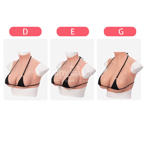 【In Stock】Cosplay Prop Fake breasts Suit Sleeveless Skin Color Ivory White / Bronze / Chocolate Black Cosplay Costumes