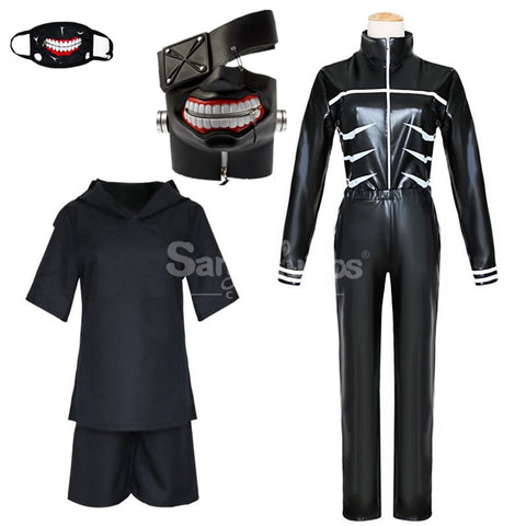 【In Stock】Anime Tokyo Ghoul Cosplay Ken Kaneki Cosplay Costume Costume and Mask / S Cosplay Costumes