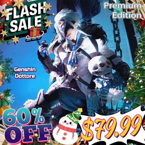 【Flash Sale $79.99】SanyMuCos Premium Edition Genshin Impact Dottore Cosplay Costume