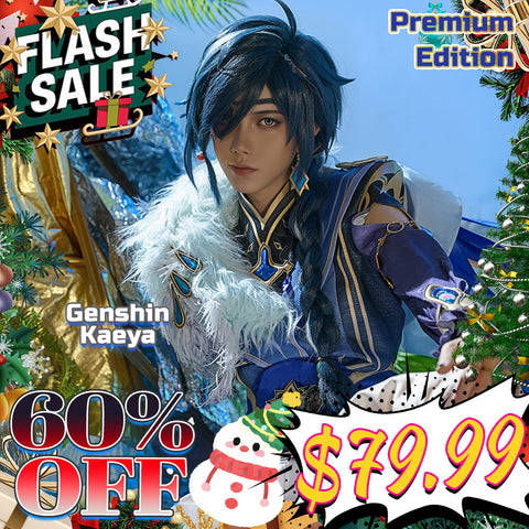 【Flash Sale $79.99】SanyMuCos Premium Edition Genshin Impact Sailwind Shadow Kaeya Cosplay Costume