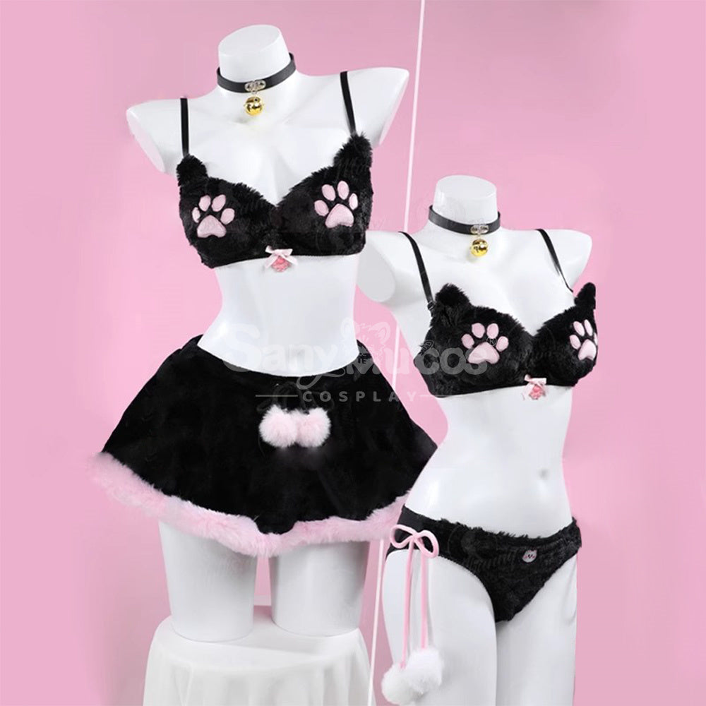 Cat's Paw Black Cosplay Plush Bikini Cosplay Costume