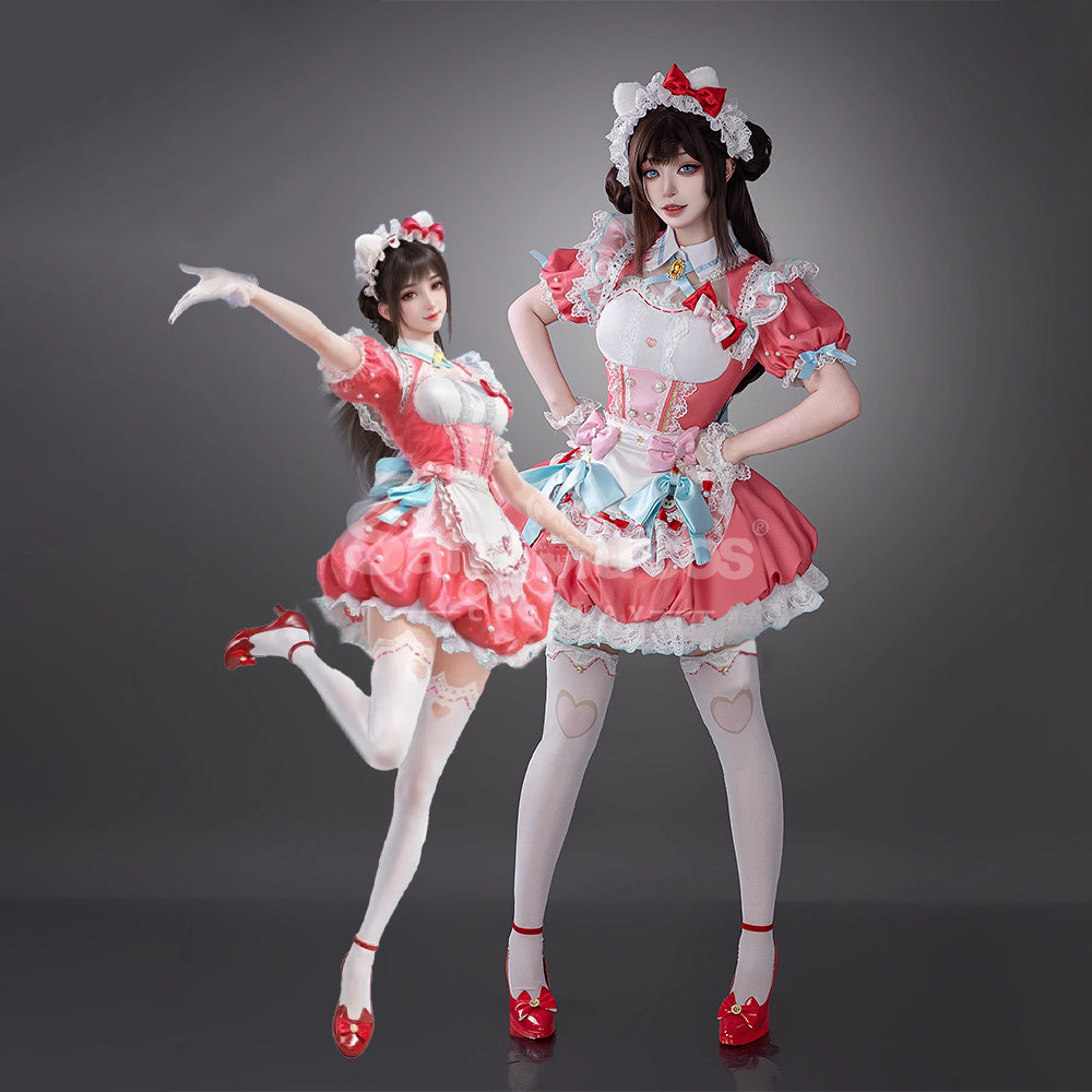 【Pre-Sale】Game Naraka: Bladepoint & Sanrio Company Ltd. Cosplay Kitty Kurumi Cosplay Costume Cosplay Costumes