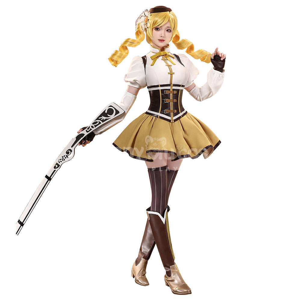 【In Stock】Anime Puella Magi Madoka Magica Cosplay Tomoe Mami Cosplay Costume Premium Edition Cosplay Costumes
