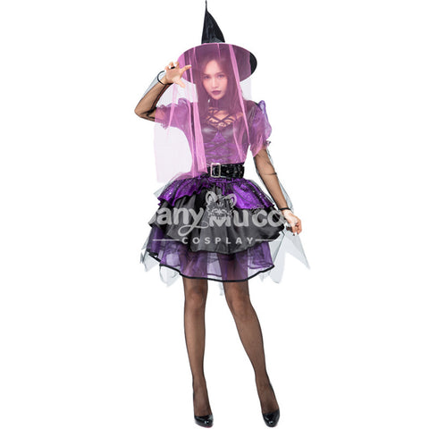 【In Stock】Halloween Cosplay Violet Witches Cosplay Costume