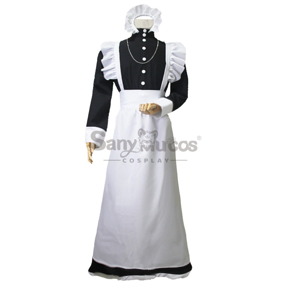【In Stock】Anime Cosplay Maid Men Long Dress Cosplay Maid Costume Male Size