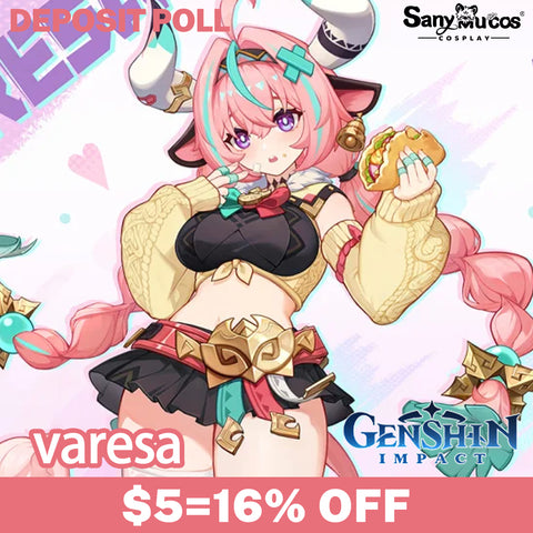 【SanyMuCos Deposit Poll】Game Genshin Impact Cosplay Varesa Cosplay Costume Premium Edition