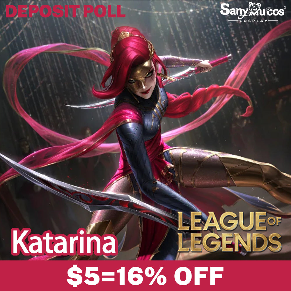 【SanyMuCos Deposit Poll】Game League of Legends Cosplay Katarina Du Couteau Cosplay Costume Premium Edition