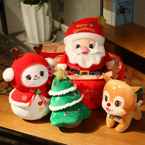 【In Stock】Christmas Holiday Doll Santa Claus Christmas Elk Large Peace Fruit Storage Bag