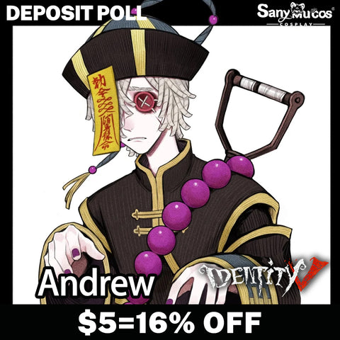 【SanyMuCos Deposit Poll】Game Identity V Cosplay Grave Keeper Andrew Kreiss Cosplay Costume Premium Edition