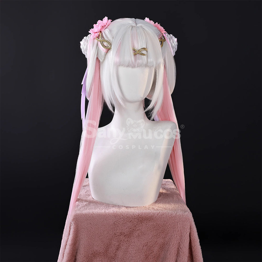 【In Stock】Game Wuthering Waves Cosplay Peach Blossom Radiance Cosplay Wig Cosplay Wigs