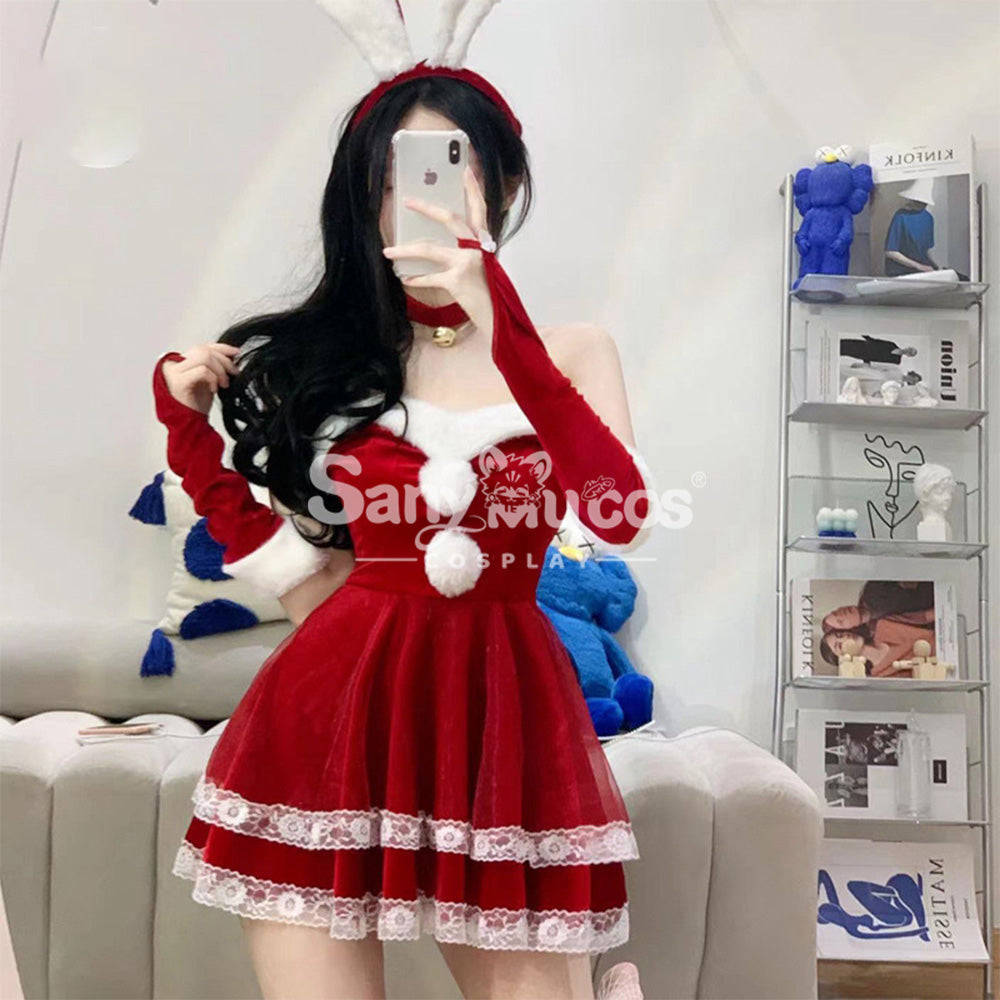 【In Stock】Sexy Cosplay Christmas Bunny Girl Dress Costume Second Edition Costumes