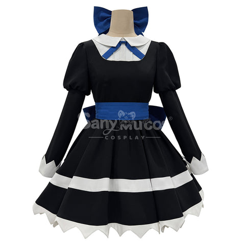 【In Stock】Anime Panty & Stocking with Garterbelt Cosplay Stocking Black Dress Cosplay Costume