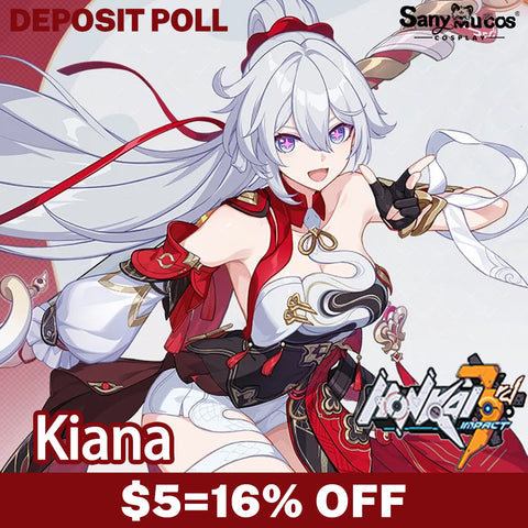 【SanyMuCos Deposit Poll】Game Honkai Impact 3rd Cosplay Kiana Kaslana Cosplay Costume Premium Edition