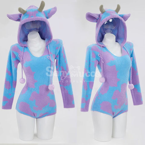 Dairy Cow Cosplay Plush Jumpsuit Cosplay Costume