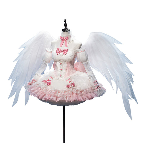 【Pre-Sale】Anime Shugo Chara! Cosplay Tsukiyomi Utau Angel Cosplay Costume