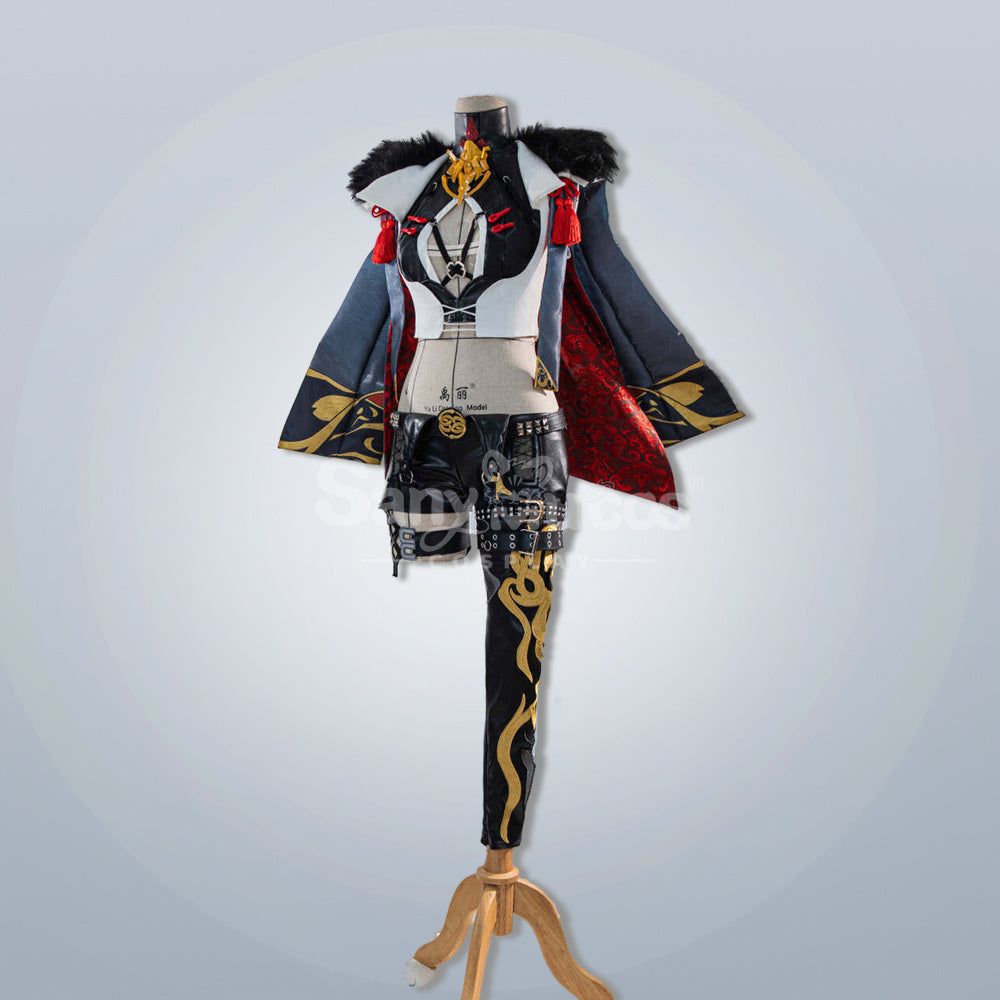 【Pre-Sale】Game Gray Raven：Punishing Cosplay Lucia Crimson Weave Vermilion Spring Cosplay Costume Premium Edition