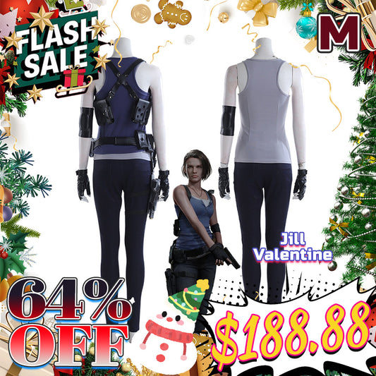 【Flash Sale $188.88 】SanyMuCos Resident Evil 3 Remake Jill Valentine Cosplay Costume 1000