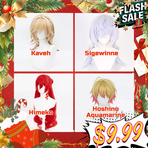 【Flash Sale $9.99】SanyMuCos Cosplay Wigs ONLY FOR $3.99!!!